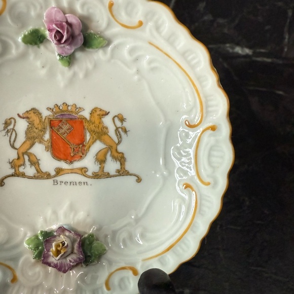 1930’s VON SCHIERHOLZ German Porcelain Decorative Plate - Picture 6 of 9